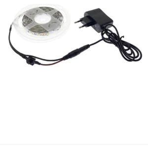 Orion Led 3 Çipli Beyaz Şerit LED 5 Metre + 12V Adaptör Tak Çalıştır