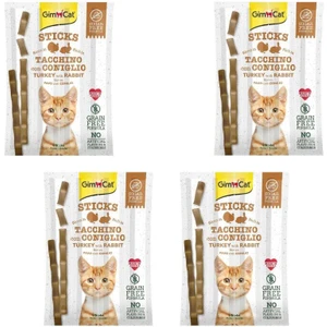 Sticks Hindili ve Tavşanlı Kedi Ödül Çubukları 4 Parça x 4 Adet