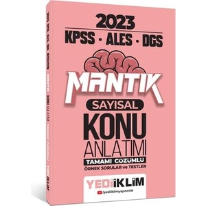 Yediiklim Yayınları 2023 KPSS-ALES-ALES Sayısal Mantık Konu Anlatımı