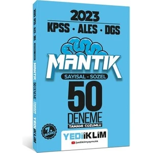 Yediiklim Yayınları 2023 KPSS-ALES-ALES Sayısal Sözel Mantık Tamamı Çözümlü 50 Deneme
