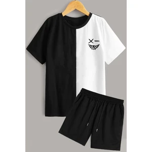 Sırt Baskılı Şort T-Shirt Eşofman Takımı