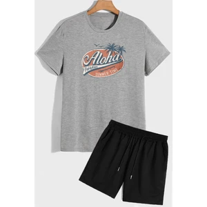 Aloha Şort T-Shirt Eşofman Takımı