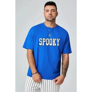 Spooky Baskılı Oversize Tasarım Tshirt