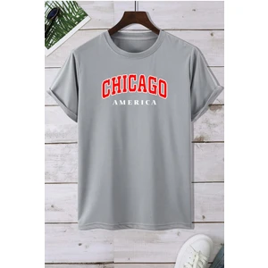 Chicago America Baskılı Tshirt