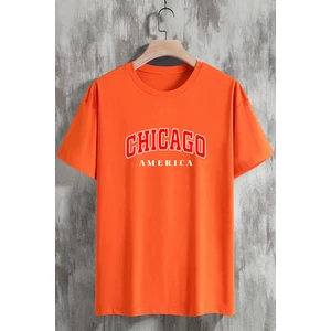Chicago America Baskılı Tshirt