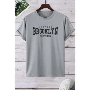 Unisex Brooklyn Baskılı Tshirt