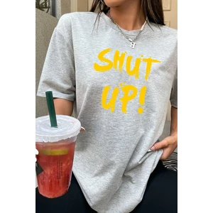 Shut Up Baskılı Tasarım Tshirt
