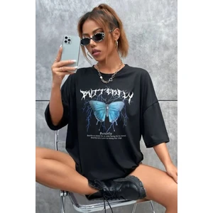 Kelebek Baskılı Tasarım Tshirt