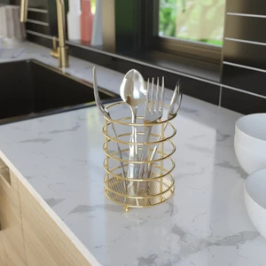 Teknotel Tezgah Üstü Yuvarlak Kaşıklık Gold MG069