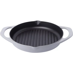 Pot Art Çift Kulplu Gri Izgara Döküm Tava 30 cm
