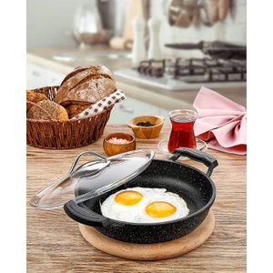 Polo Chef 22 cm Kapaklı Döküm Granit Sahan
