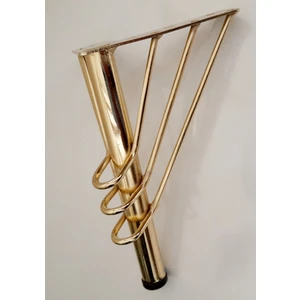 4 Adet Gold Renk Metal Tel Ayak