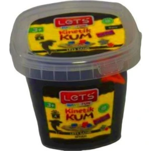 Kinetik Kum 500 Gr. Siyah Plastik Kutu