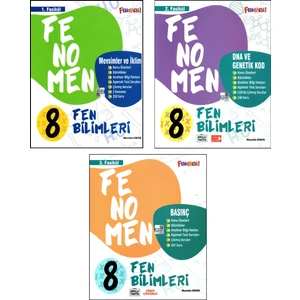 Fenomen Yayınları 8. Sınıf LGS Fen Bilimleri 1.2.3. Fasikül Özetli Soru Bankası 3 Kitap Set
