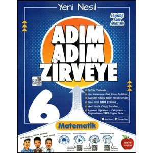 Newton Yayınları 6. Sınıf Matematik Adım Adım Zirveye Soru Bankası (Ciltli)