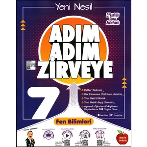 Newton Yayınları 7. Sınıf Fen Bilimleri Adım Adım Zirveye Soru Bankası (Ciltli)