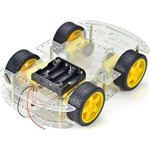 Rob Ada  4WD Çok Amaçlı Mobil Robot Platformu - Şeffaf