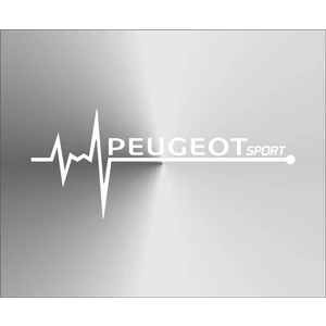 Oto Sticker Peugeot Sport Nabız Kalp Atışı Sticker 2 Adet
