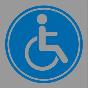 Oto Sticker Engelli Arma Logo Sticker 1 Adet Içeriden Yapışır