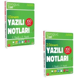 Tonguç Akademi 7. Sınıf Yazılı Notları 1 ve 2. Dönem 1 ve 2. Yazılı Notları