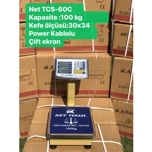 Net Terazi 100KG Terazi Net TCS-60C