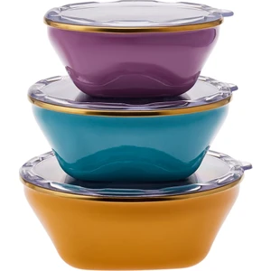 Fancy Violet 6 Parça Emaye Saklama Kabı