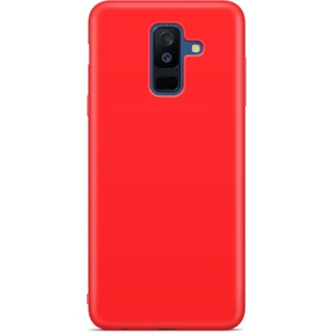 Samsung Galaxy J6 Plus J610 Kılıf Lansman Silikon Mat Yüzey Içi Kadife Kapak Tpu