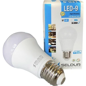 9W E 27 LED Ampul 6500K Beyaz Işık