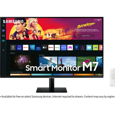 Samsung M7 LS32BM700UUXUF 32" 4K 60Hz 4ms (Type-C, Wifi, Bluetooth, Airplay) Hoparlörlü Smart