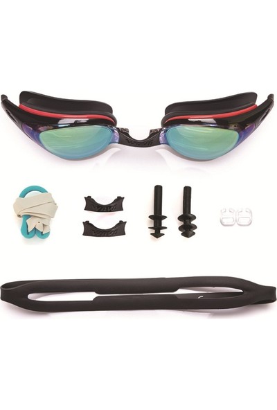 Wave Dalga Karşıtı Yüzme Gözlükleri, Renk: Mavi Siyah 550 Derece (Yurt Dışından)