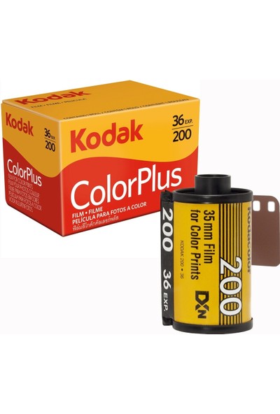 Kodak Color Plus 200ASA 36 Pozluk Renkli Film 35MM (1 Adet Film) 2017-08 Tarihli
