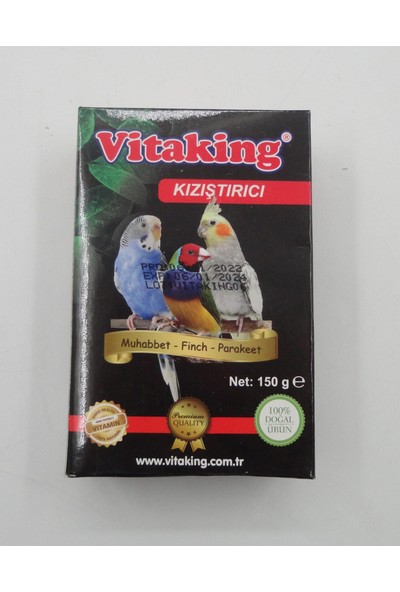 Vitaking Süs Kuşları Için Kızıştırmaya Yardımcı Yem 150 gr