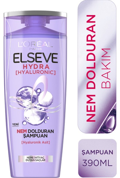 L'oréal Paris Elseve Hydra [hyaluronic] Nem Dolduran Şampuan 390ML