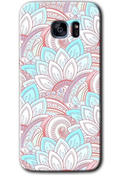 Samsung Galaxy S7 Edge Kılıf Hd Desen Baskılı Arka Kapak - Çin Mandala 1