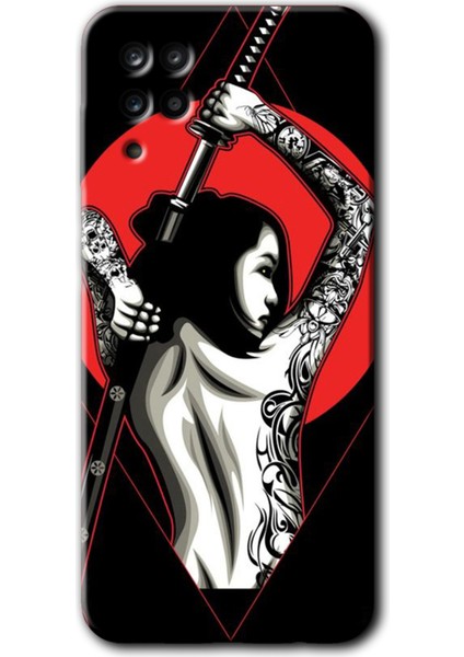 Samsung Galaxy Note 5 Kılıf Hd Desen Baskılı Arka Kapak - Samurai Girl