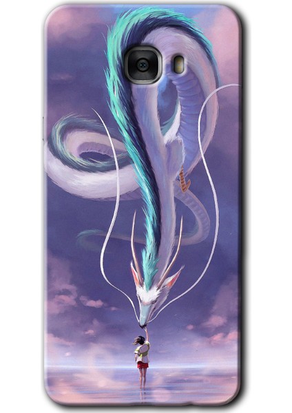 Samsung Galaxy C9 Pro Kılıf Hd Desen Baskılı Arka Kapak - Dragon Snake