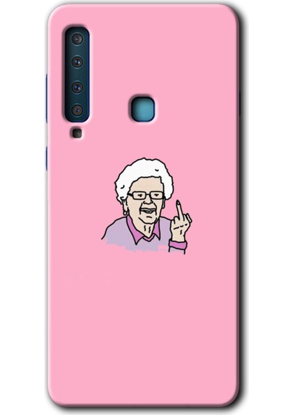 Samsung Galaxy A9 2018 Kılıf Hd Desen Baskılı Arka Kapak - Bad Grandmother