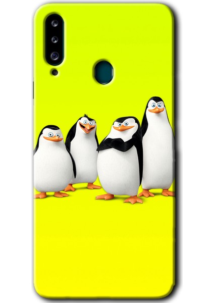 Samsung Galaxy A20S Kılıf Hd Desen Baskılı Arka Kapak - Penguenler