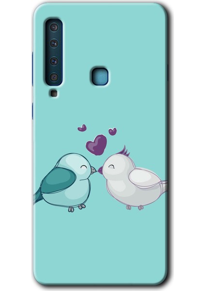 Samsung Galaxy A9 2018 Kılıf Hd Desen Baskılı Arka Kapak - Mutlu Kuşlar