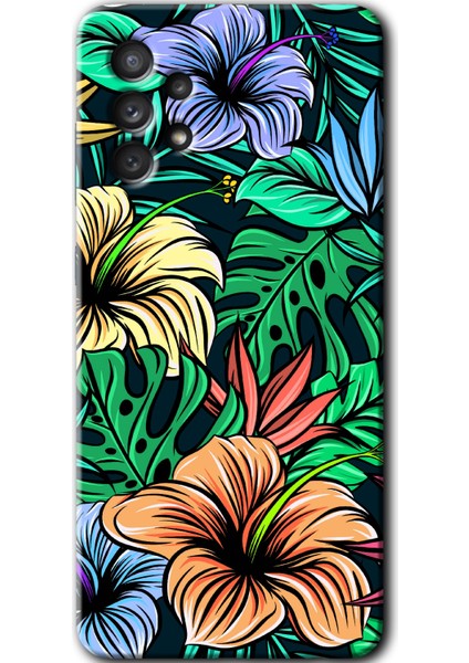 Samsung Galaxy A32 4g Kılıf Hd Desen Baskılı Arka Kapak - Hibiscus Flowers
