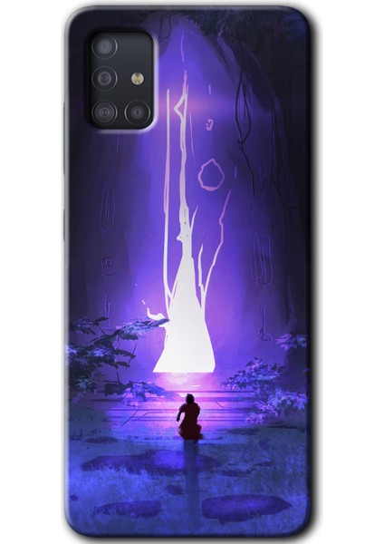 Samsung Galaxy A51 Kılıf Hd Desen Baskılı Arka Kapak - Wanderer Silhouette