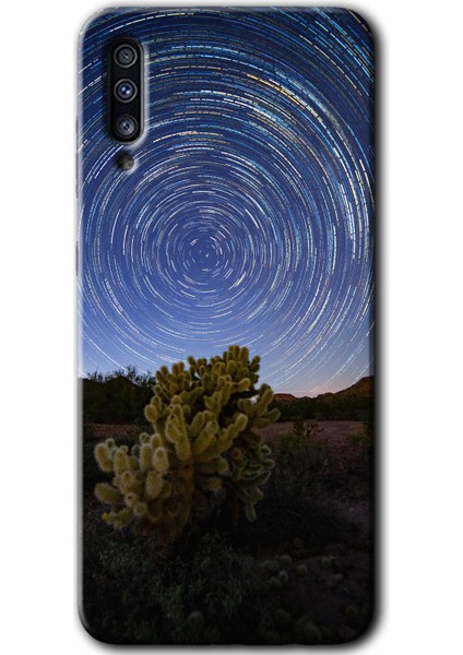 Samsung Galaxy A50S Kılıf Hd Desen Baskılı Arka Kapak - Eclipse Sky