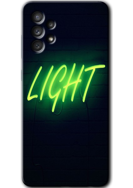 Samsung Galaxy A53 Kılıf Hd Desen Baskılı Arka Kapak - Neon Inscription