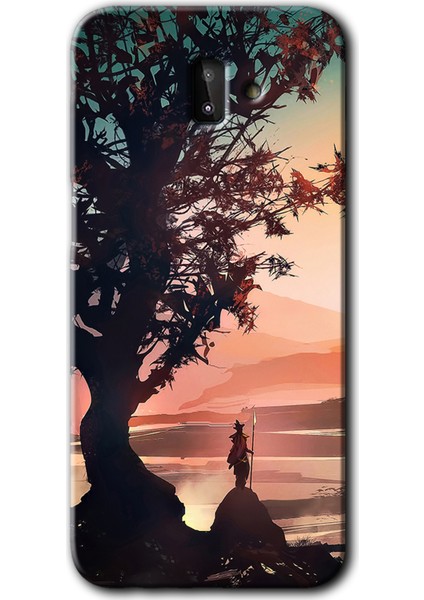 Samsung Galaxy J6 Plus Kılıf Hd Desen Baskılı Arka Kapak - Yalnız Savaşcı