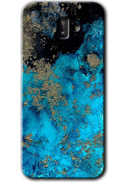 Samsung Galaxy J8 Kılıf Hd Desen Baskılı Arka Kapak - Klas Mermer