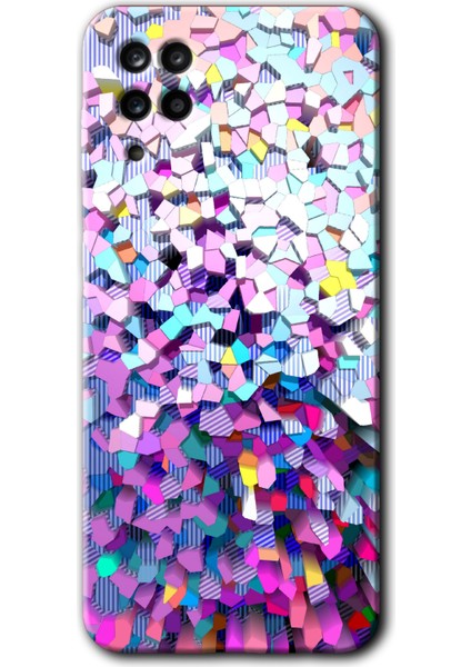 Samsung Galaxy Note 5 Kılıf Hd Desen Baskılı Arka Kapak - Mosaic Fragments Colorfull