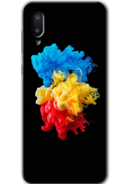 Samsung Galaxy A02 Kılıf Hd Desen Baskılı Arka Kapak - Black 1
