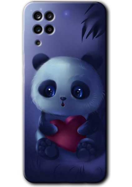 Samsung Galaxy A12 Kılıf Hd Desen Baskılı Arka Kapak - Bebek Panda