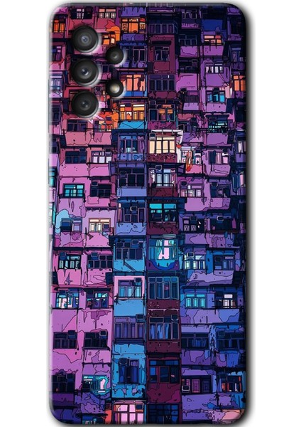 Samsung Galaxy A52S Kılıf Hd Desen Baskılı Arka Kapak - Şehir Görünümü
