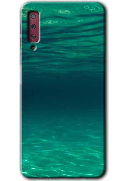 Samsung Galaxy A7 2018 Kılıf Hd Desen Baskılı Arka Kapak - Derin Deniz
